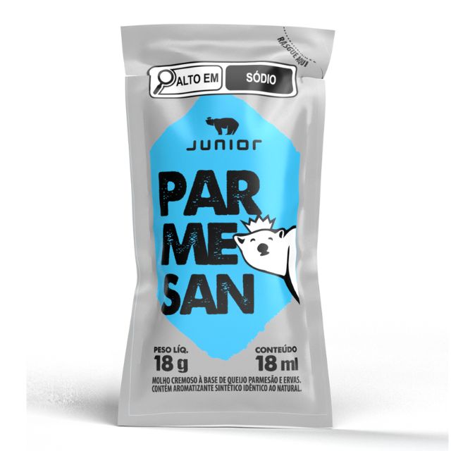 MOLHO SALADA PARMESAN JUNIOR SACHÊ CAIXA 180X18G