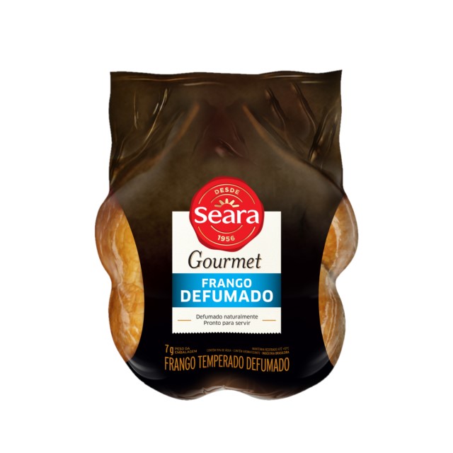FRANGO DEFUMADO GOURMET SEARA CAIXA ±9KG (PEÇAS ±1,2KG)