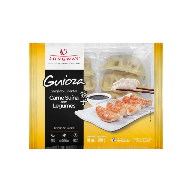 GUIOZA CARNE SUÍNA LONG WAY 240G (10 UNIDADES)