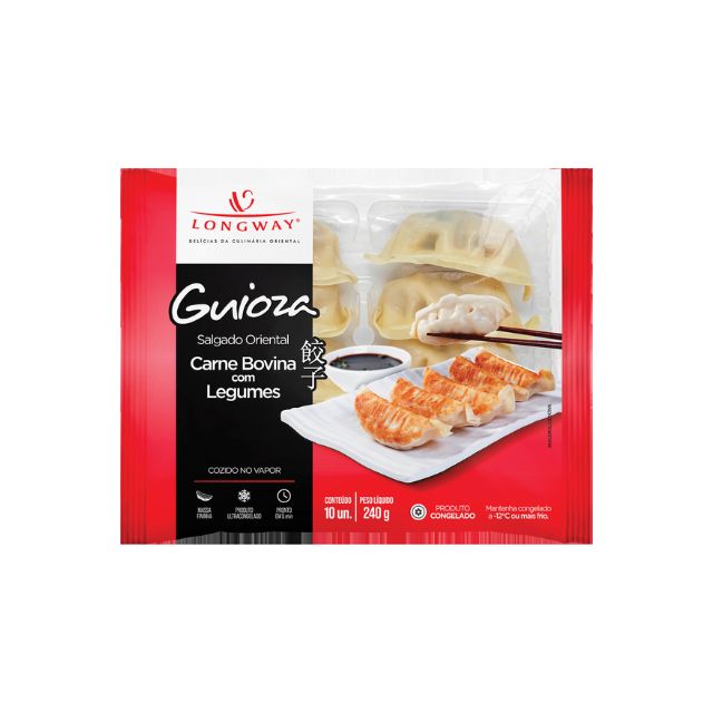GUIOZA CARNE BOVINA  LONG WAY 240G (10 UNIDADES)