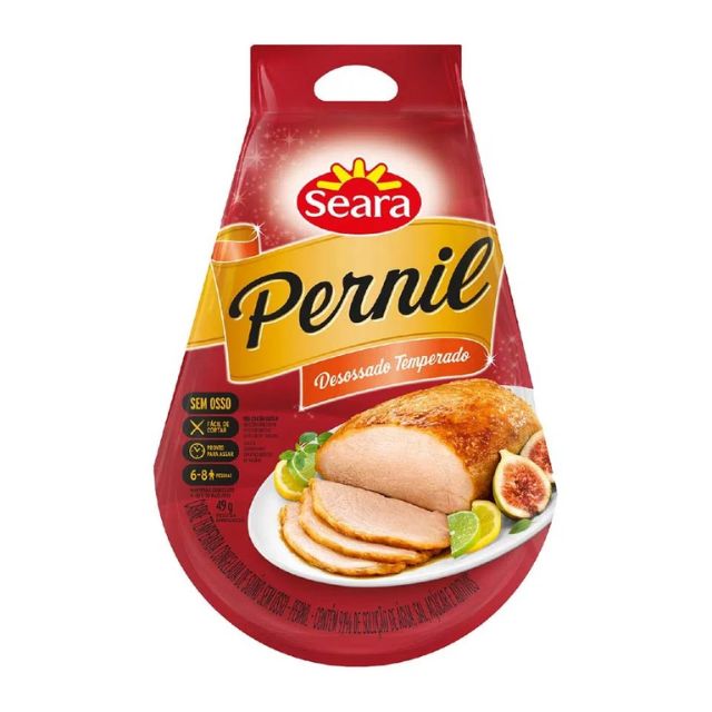 PERNIL SUÍNO SEM OSSO TEMPERADO CONGELADO SEARA CAIXA ±25KG