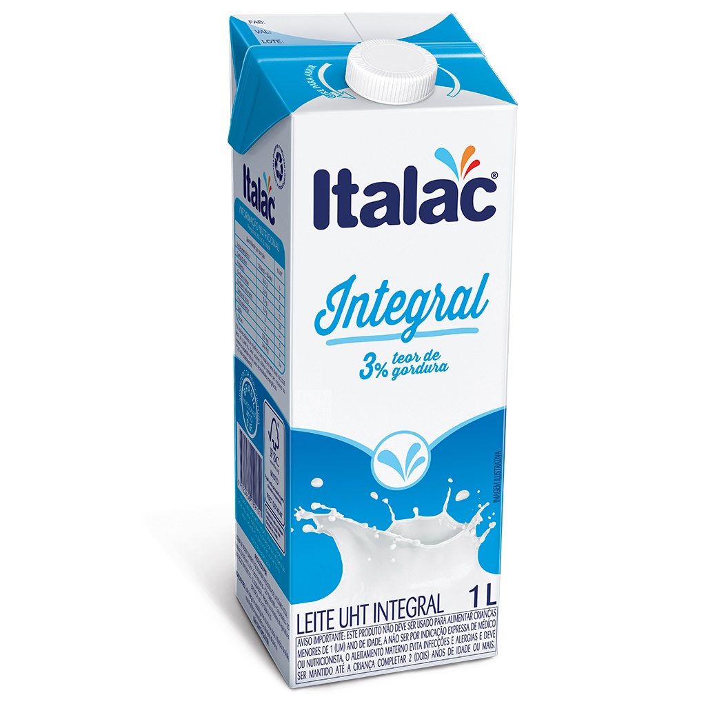 LEITE INTEGRAL ITALAC COM TAMPA CAIXA 12X1L