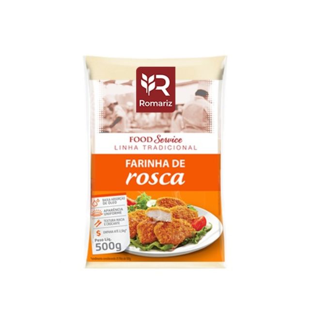 FARINHA DE ROSCA ROMARIZ 500G CAIXA 20UND