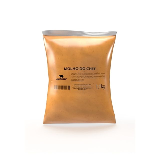 MOLHO DO CHEF JUNIOR BAG 1,1KG CAIXA 5UND