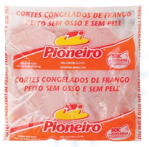 FILÉ DE PEITO FRANGO INDIVIDUAL PIONEIRO CAIXA 20KG