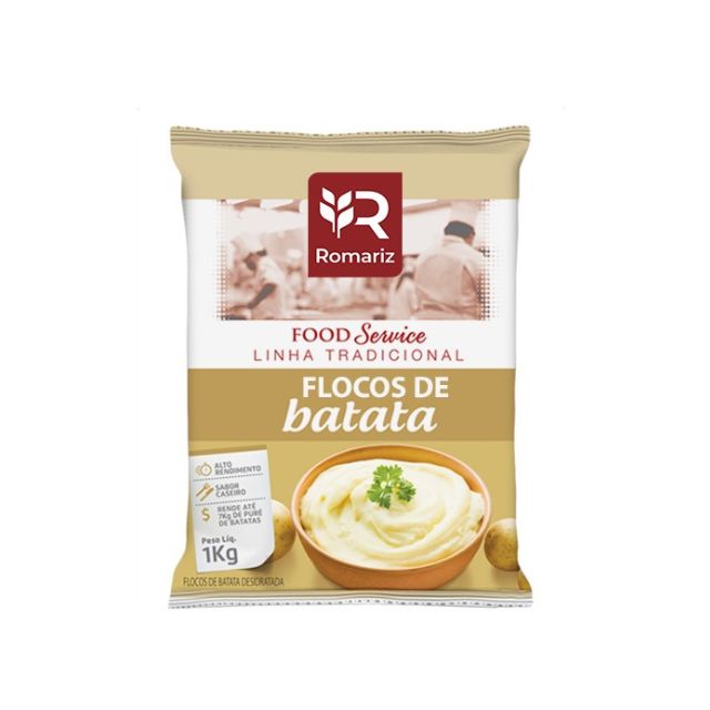 BATATA DESIDRATADA EM FLOCOS ROMARIZ  CAIXA 6X1KG