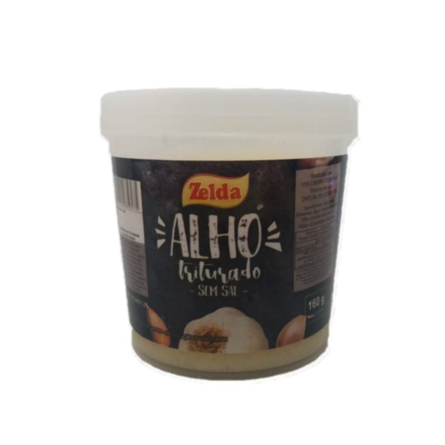 ALHO TRITURADO ZELDA CAIXA 40X160G