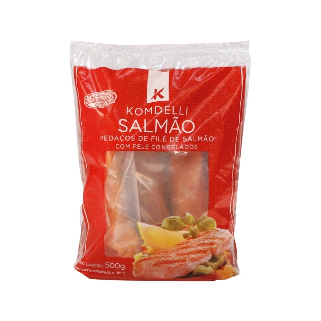 FILÉ DE SALMÃO PEDAÇO KOMDELI CAIXA 10X500G