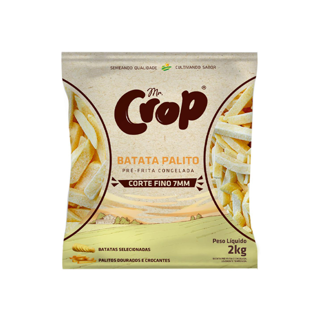 BATATA CONGELADA CORTE FINO 7MM MR.CROP CAIXA 5X2KG