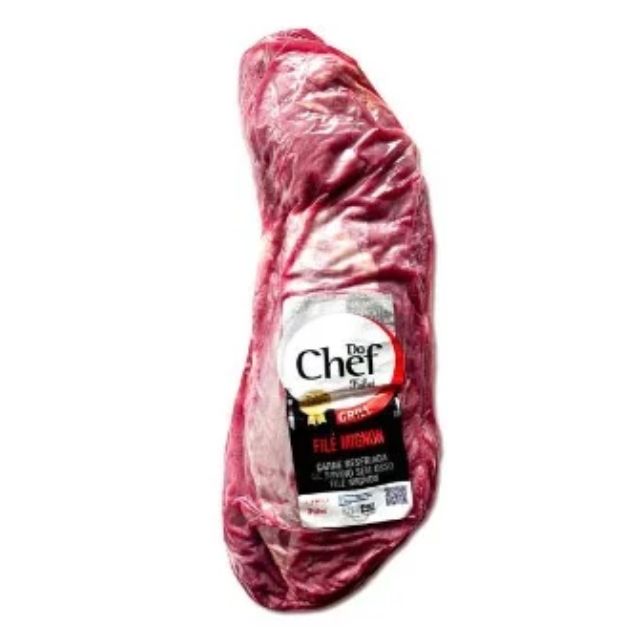 FILÉ MIGNON BOVINO SEM CORDÃO  5KG UP CONGELADO DO CHEF CAIXA ±25KG