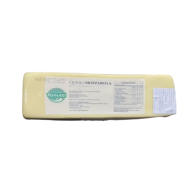 QUEIJO MUSSARELA TONUTTI PEÇA ±4KG