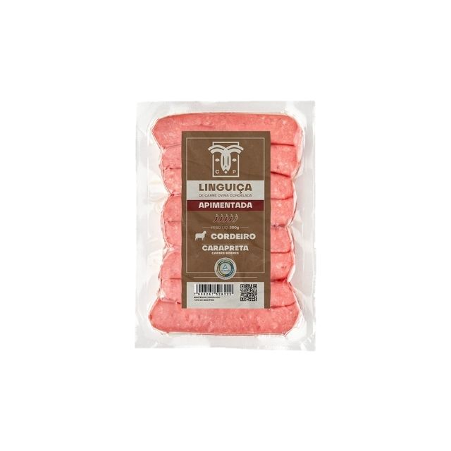 LINGUIÇA DE CORDEIRO APIMENTADA CARAPRETA CAIXA 24X300G
