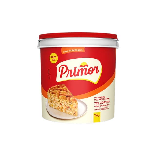 MARGARINA COM SAL 75% DE LIPIDIOS PRIMOR BALDE 15KG