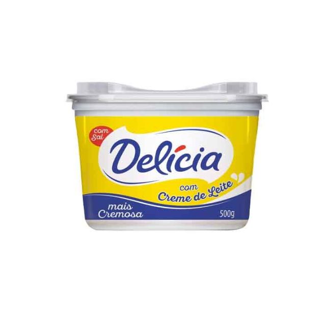 MARGARINA COM SAL DELICIA CREMOSA CAIXA 12X500G