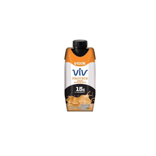 BEBIDA LÁCTEA DE PROTEÍNA SABOR DOCE DE LEITE VIGOR 250G CAIXA 24UNID