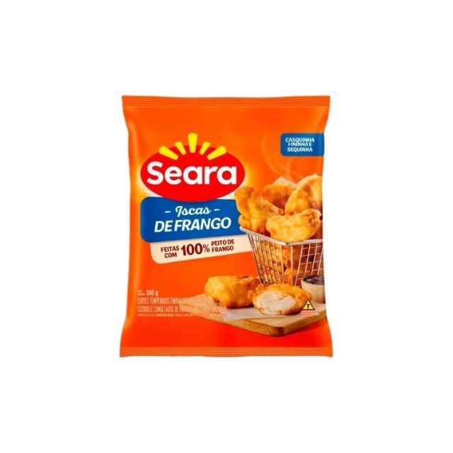 ISCAS DE FRANGO EMPANADA TRADICIONAL SEARA CAIXA 16X300G
