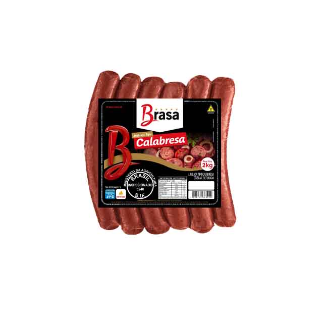 CALABRESA DEFUMADA BRASA BURGUER PACOTE 2KG