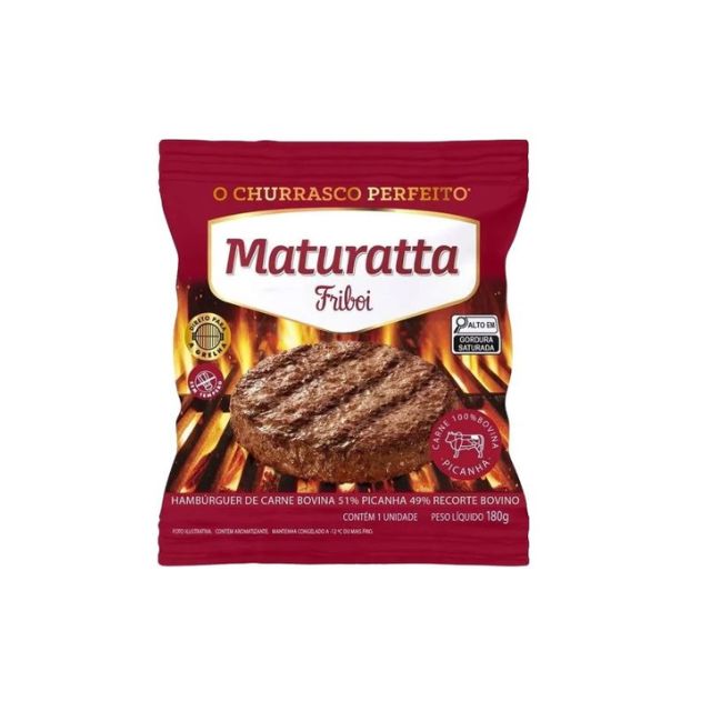HAMBURGUER BOVINO PICANHA MATURATTA 180G