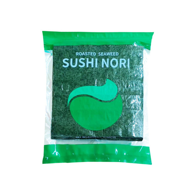 NORI ALGAS MARINHAS GREEN 50 FOLHAS CAIXA 90UND
