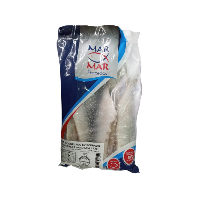 SARDINHA LAGE SEM CABEÇA, SEM VÍSCERAS E SEM RABO MAR E MAR CAIXA 15X1KG