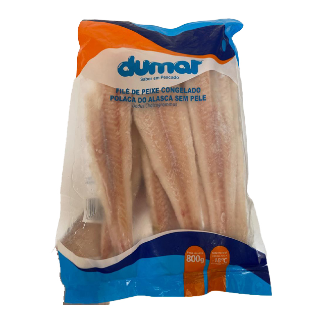 FILÉ DE POLACA DUMAR CAIXA 12X800G
