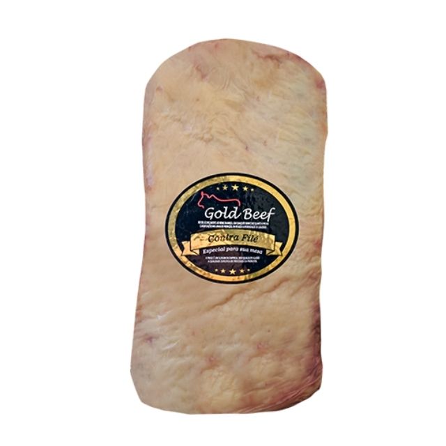 CONTRA FILÉ COM NOIX CONGELADO GOLD BEEF CAIXA ±25G