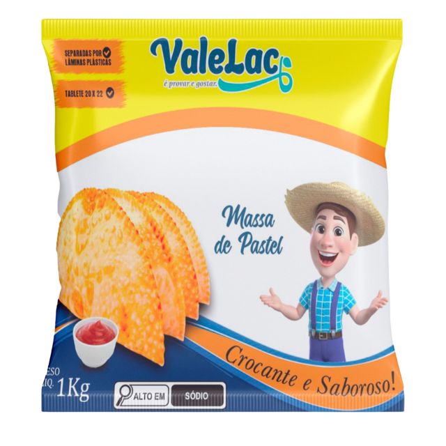 MASSA PARA PASTEL VALELAC CAIXA 16X1KG