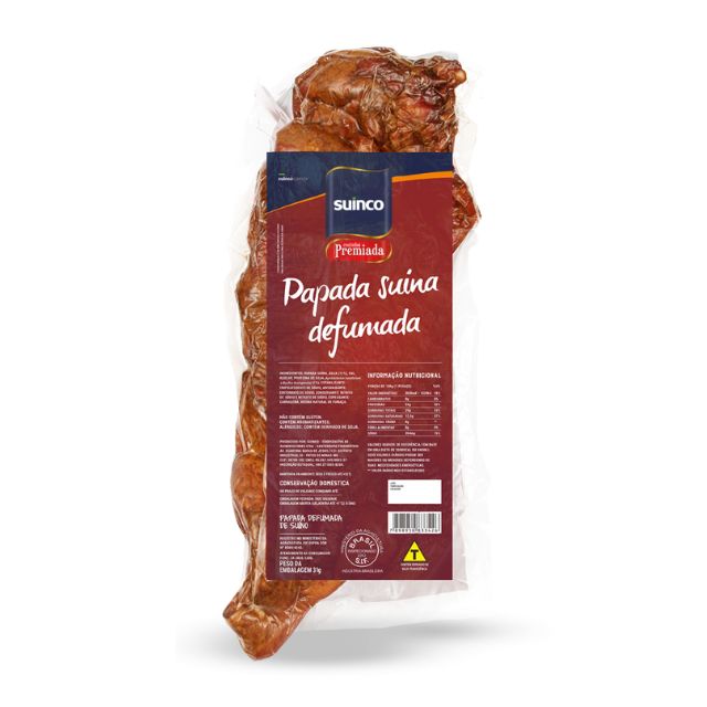 BACON PAPADA DEFUMADO SUINCO PECA ±1,5KG(PECAS ±1,5KG0