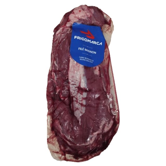 FILÉ MIGNON BOVINO SEM CORDÃO 3/4 CONGELADO FRIGOMARCA CAIXA ±20KG
