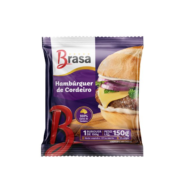 HAMBURGUER CORDEIRO BRASA 20X150G