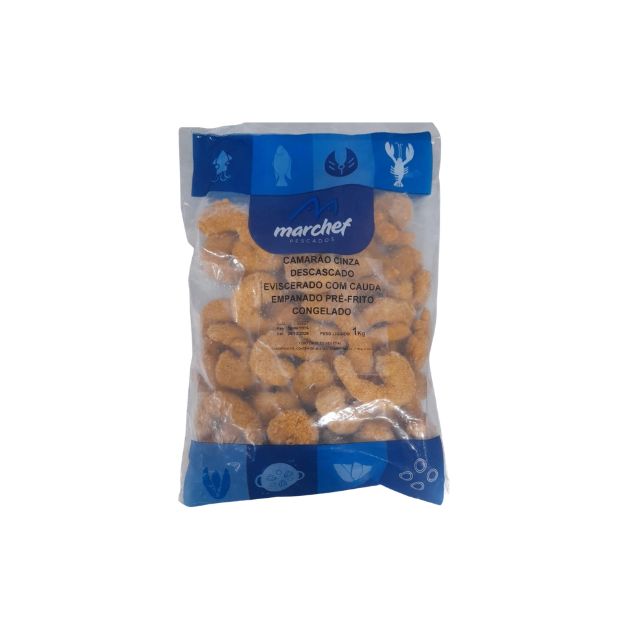 CAMARAO FILE EMPANADO 26/30 MARCHEF PACOTE 1KG