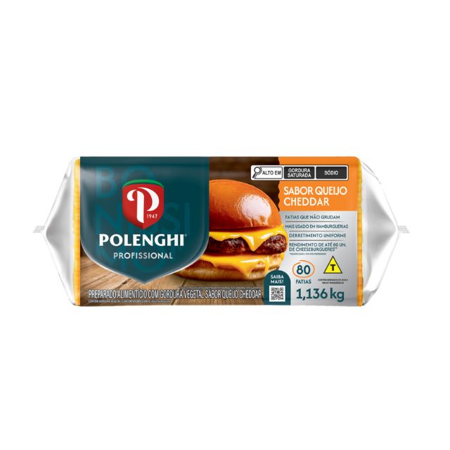 QJ CHEDDAR PROC POLENGHI 80 F CX4X1,136