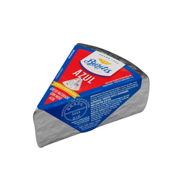 QUEIJO AZUL FRACIONADO BURITIS PEÇA ±220G