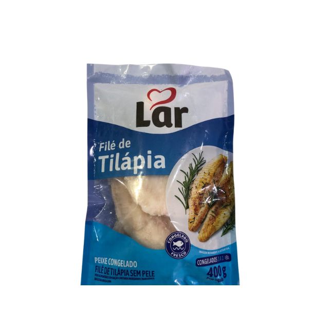 FILE PEIXE TILAPIA LAR IQF PACOTE 400G CX7,2KG