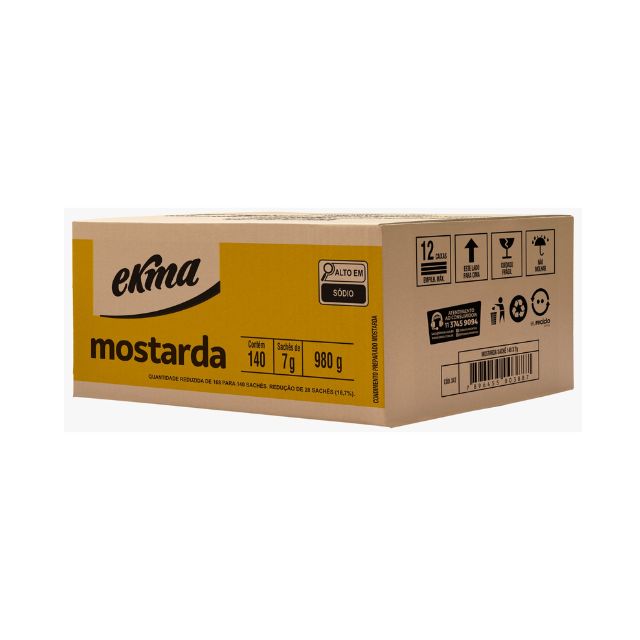MOSTARDA SACHE EKMA CAIXA 140 SACHES 7G