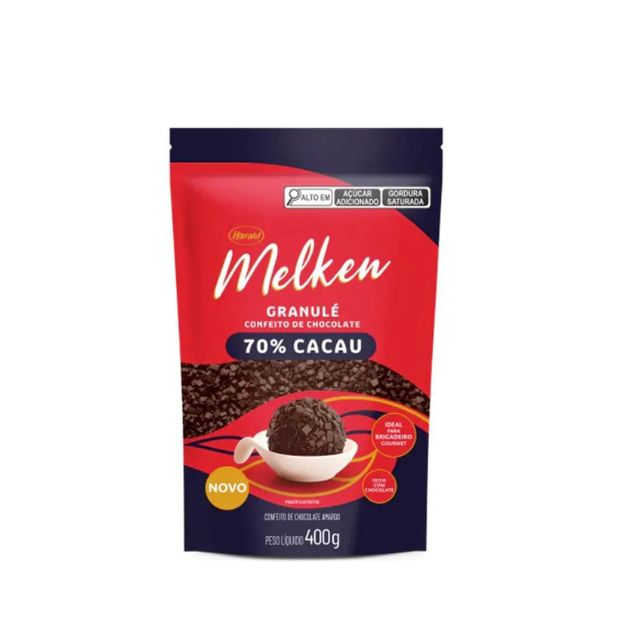GRANULE CHOCOLATE 70% MELKEN 400G CIAXA 12UND