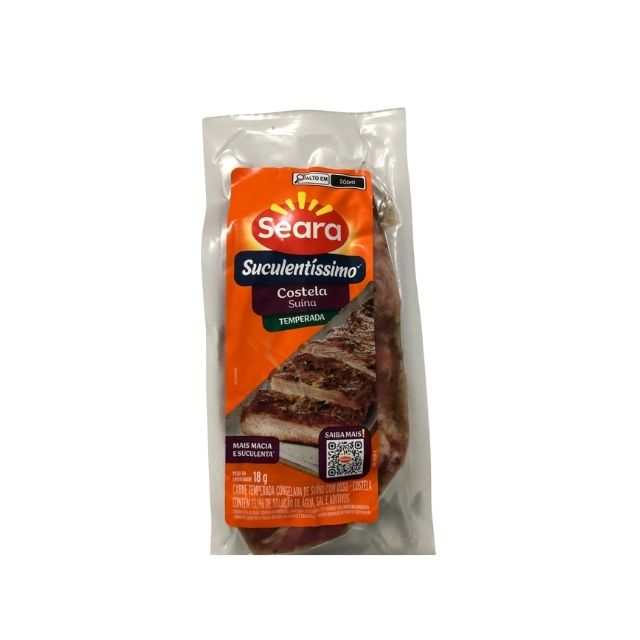 COSTELA SUINA TEMPERADA SEARA ±600G CX±14KG
