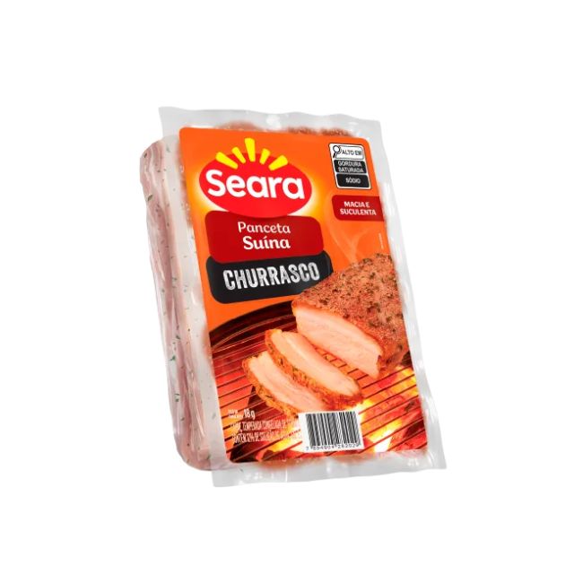 PANCETA SUINA TEMPERADA SEARA ±700G CX±15KG