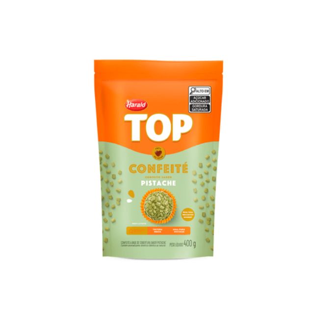 CONFEITE PISTACHE TOP 400G CAIXA 12UND