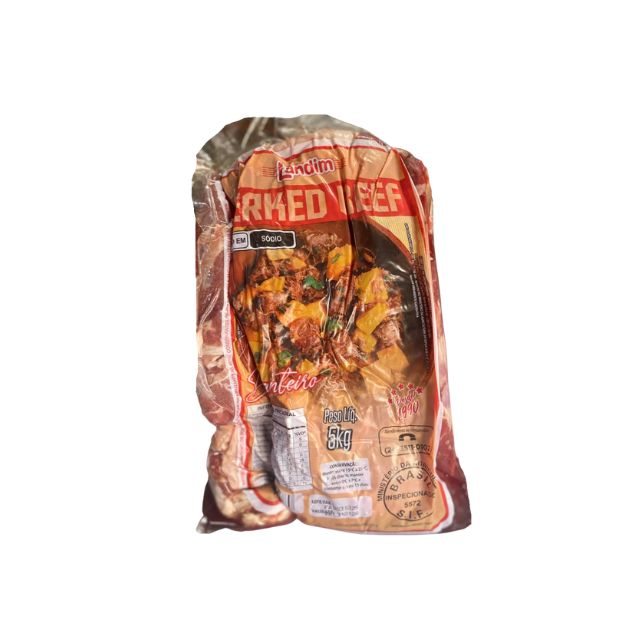 CHARQUE DIANTEIRO JERKED BEEF LANDIM PAC5KG CX±30KG