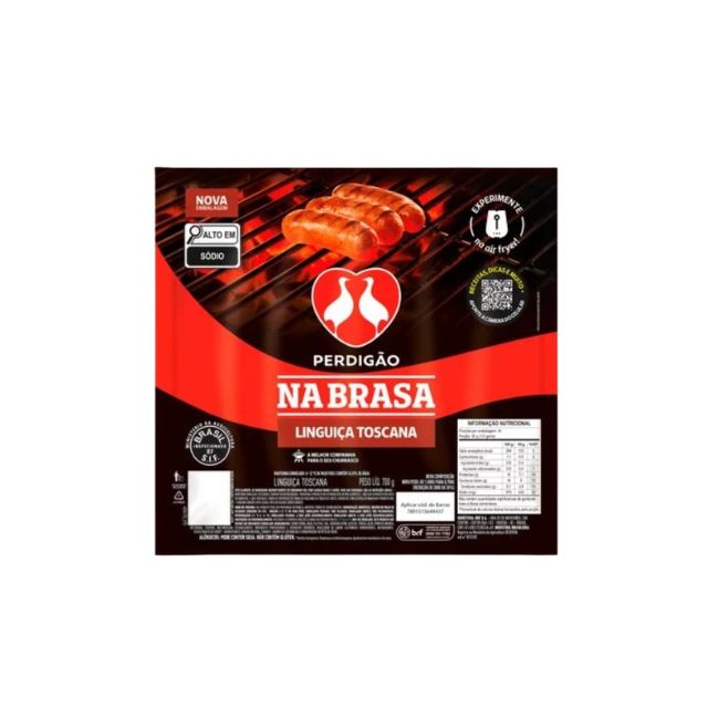 TOSCANA PERDIGAO PACOTE 700G CX12,6KG