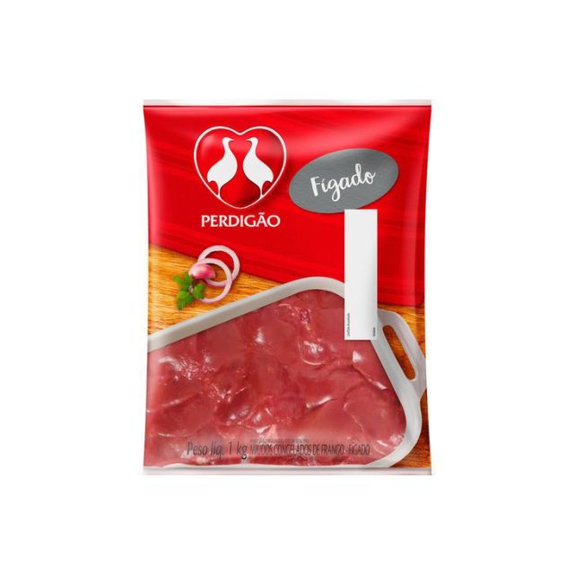 FIGADO DE FRANGO PERDIGAO PACOTE 1KG CAIXA 16KG