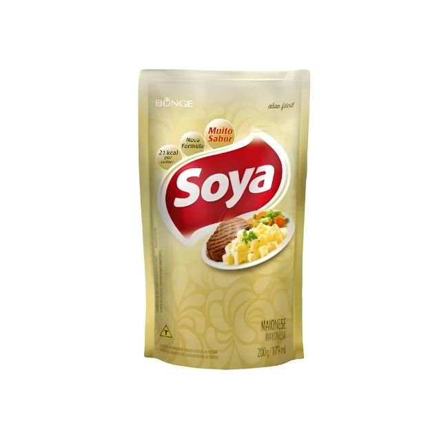 MAIONESE SOYA SACHE 200G E CAIXA 24 UND