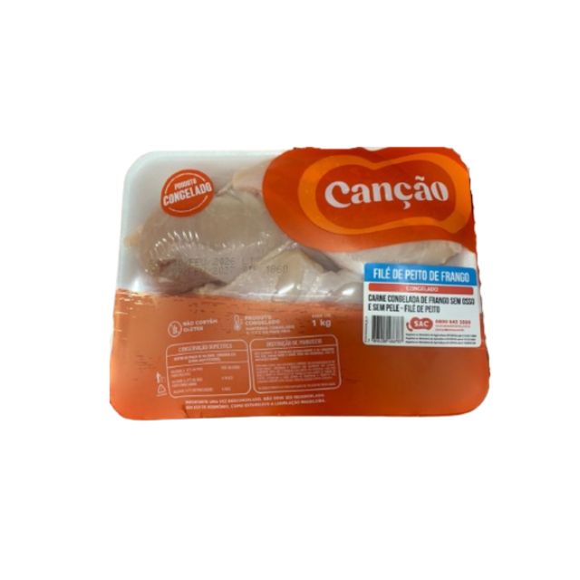 FILE DE PEITO FRANGO CANCAO BANDEIJA 1KGCX12KG