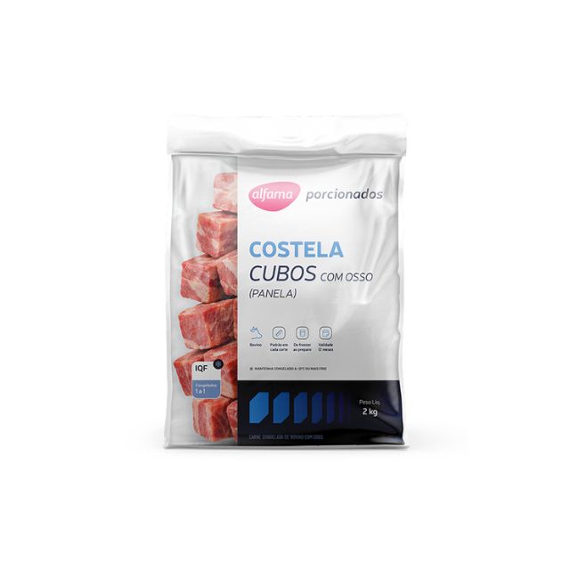 COSTELA BOV C/OSSO CUBOS ALFAMA CX3X2KG