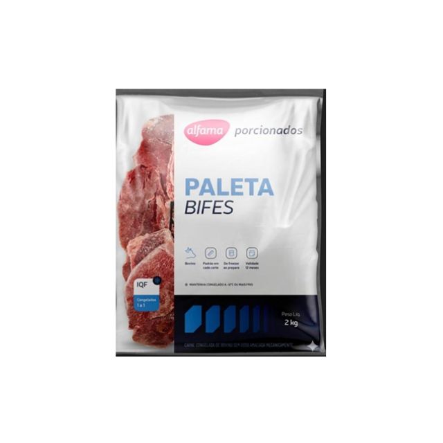 PALETA BIFES 130G ALFAMA PAC2KG CX6KG