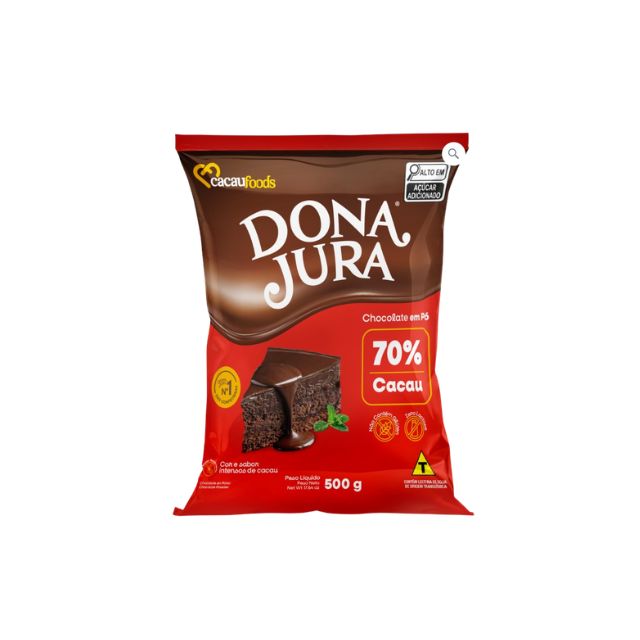 CACAU EM PO 70 DONA JURA 500G CX12UND