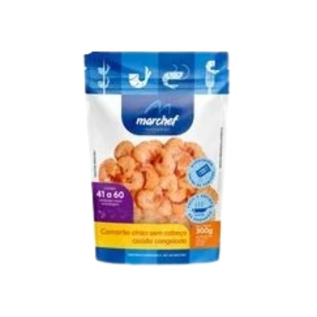 CAMARAO SEM CABECA 41/60 MARCHEF COZIDO PACOTE 300G