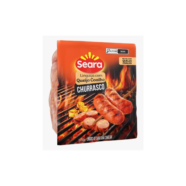 TOSCANA CHURRASCO QUEIJO COALHO SEARA CAIXA COM 30 UND DE 500G