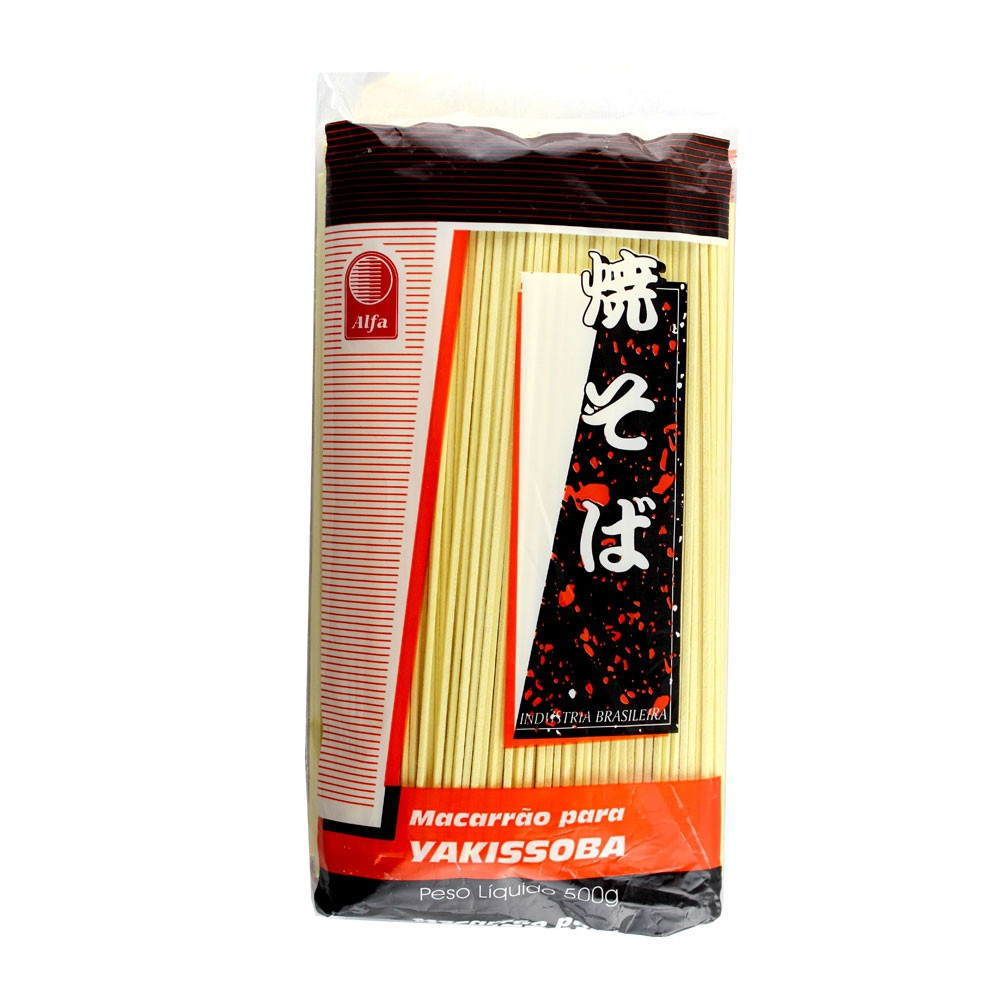 MACARRÃO YAKISSOBA FINO ALFA CAIXA 20X500G